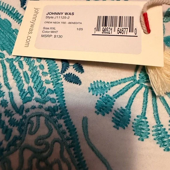 Johnny Was Benedita  Crew Neck Tee - Picture 11 of 16